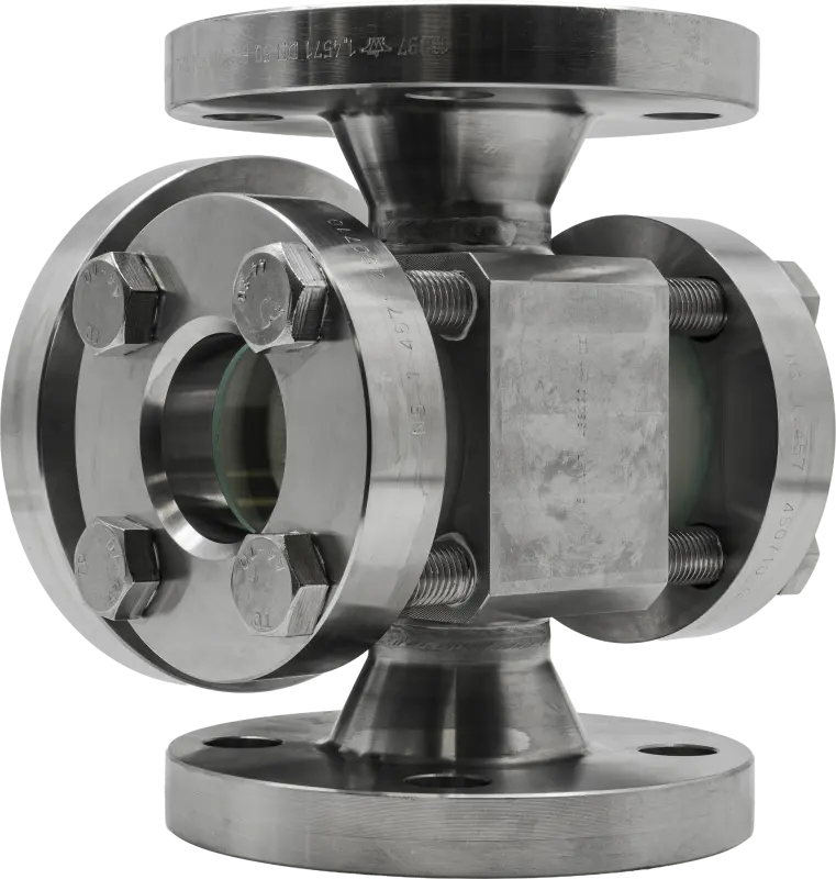 3 Yollu Akış Gözetleme Camı Tip 590 PN 16/400 - METALGÖZ